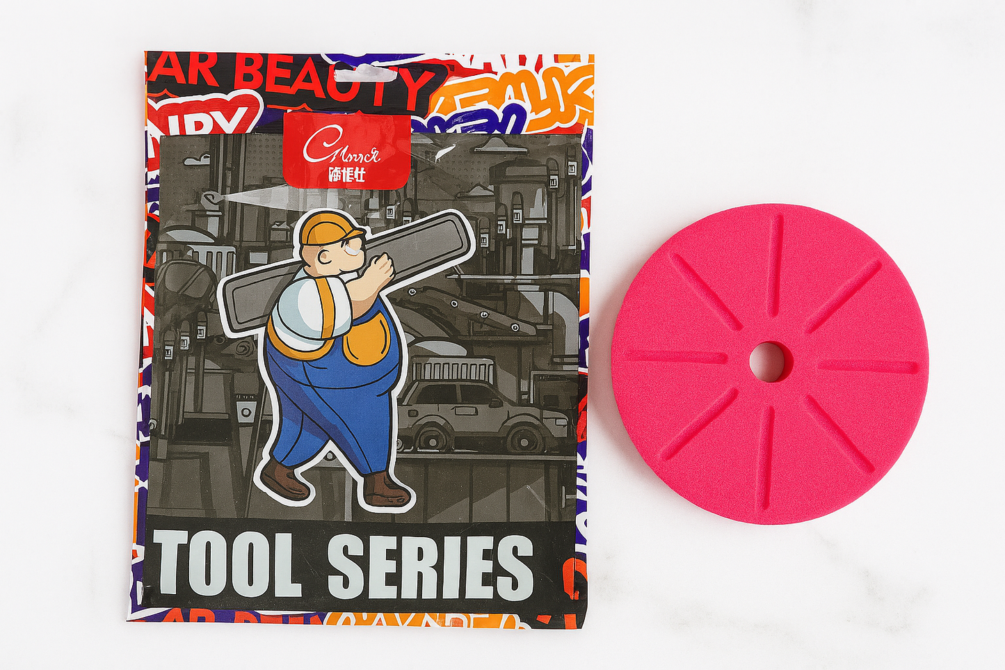 Polishing Head - Red Final Finishing Foam Pad